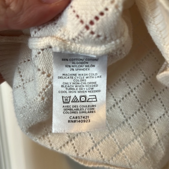 Loft Knit Button Front Tank, M - Picture 6 of 6